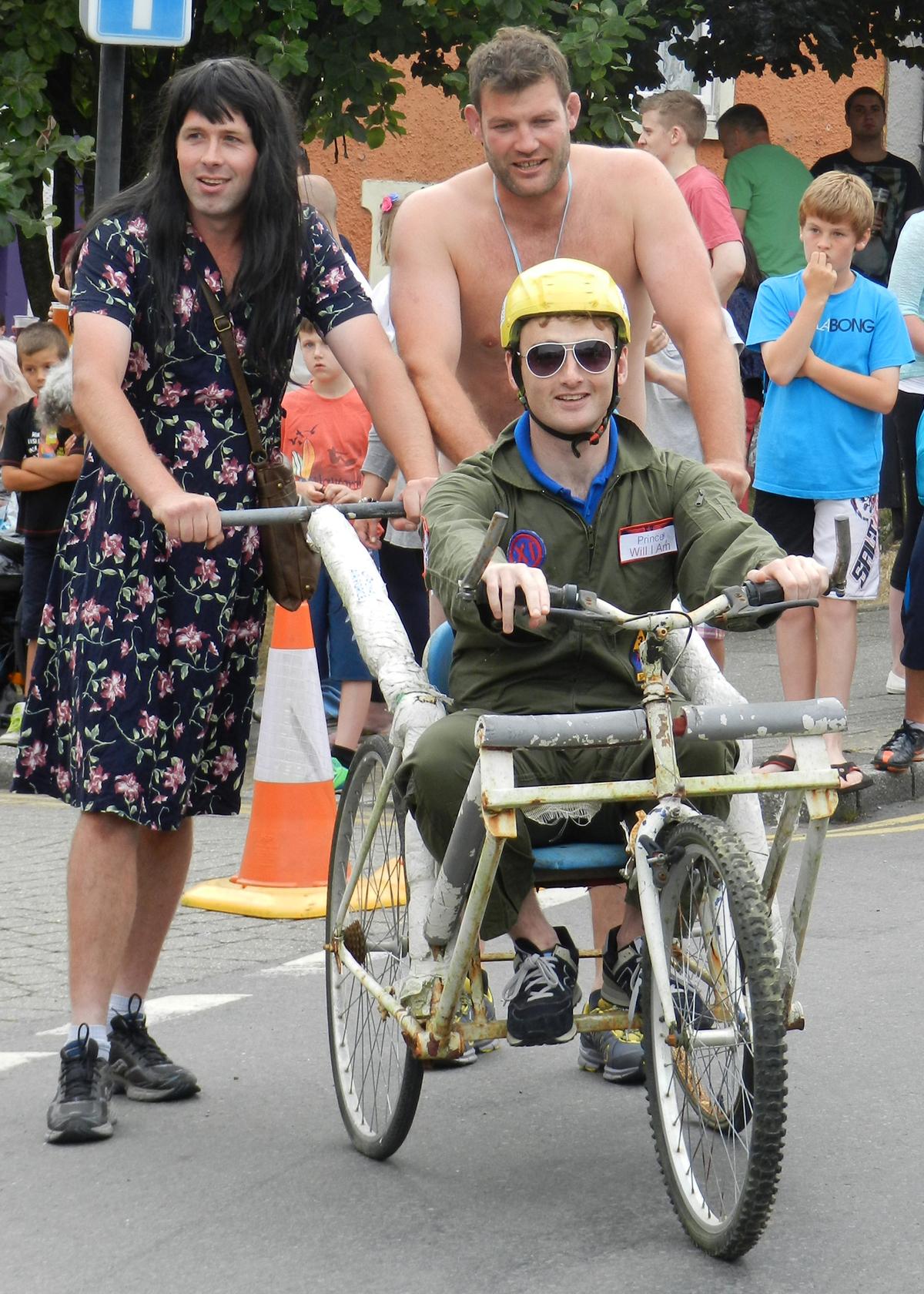 The popular Narberth pram race is an annual event held on the Wednesday of Civic Week each year.
