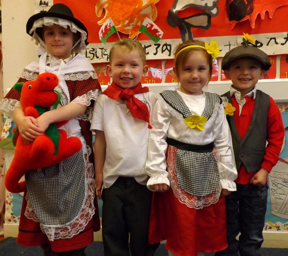 Angle School - Dressed to impress for St David's Day. 