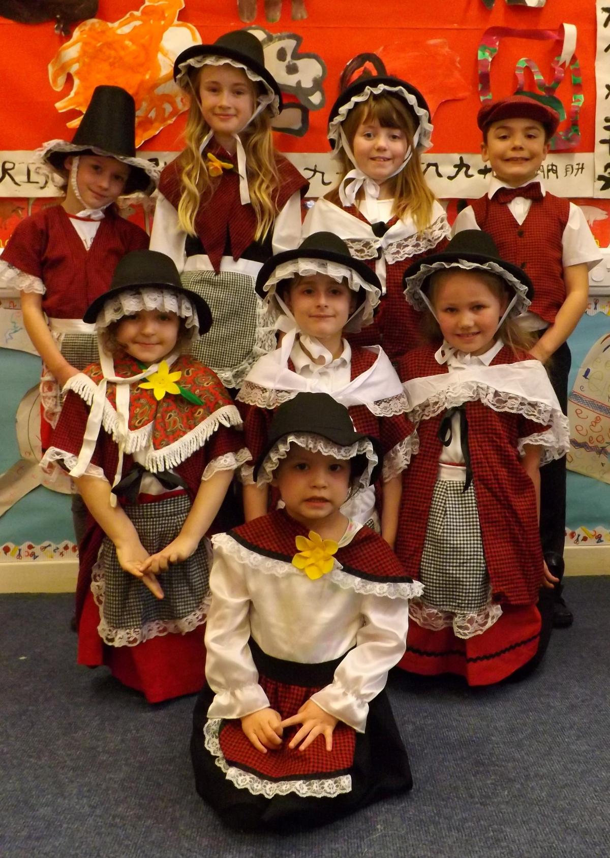 Angle School - Dressed to impress for St David's Day. 