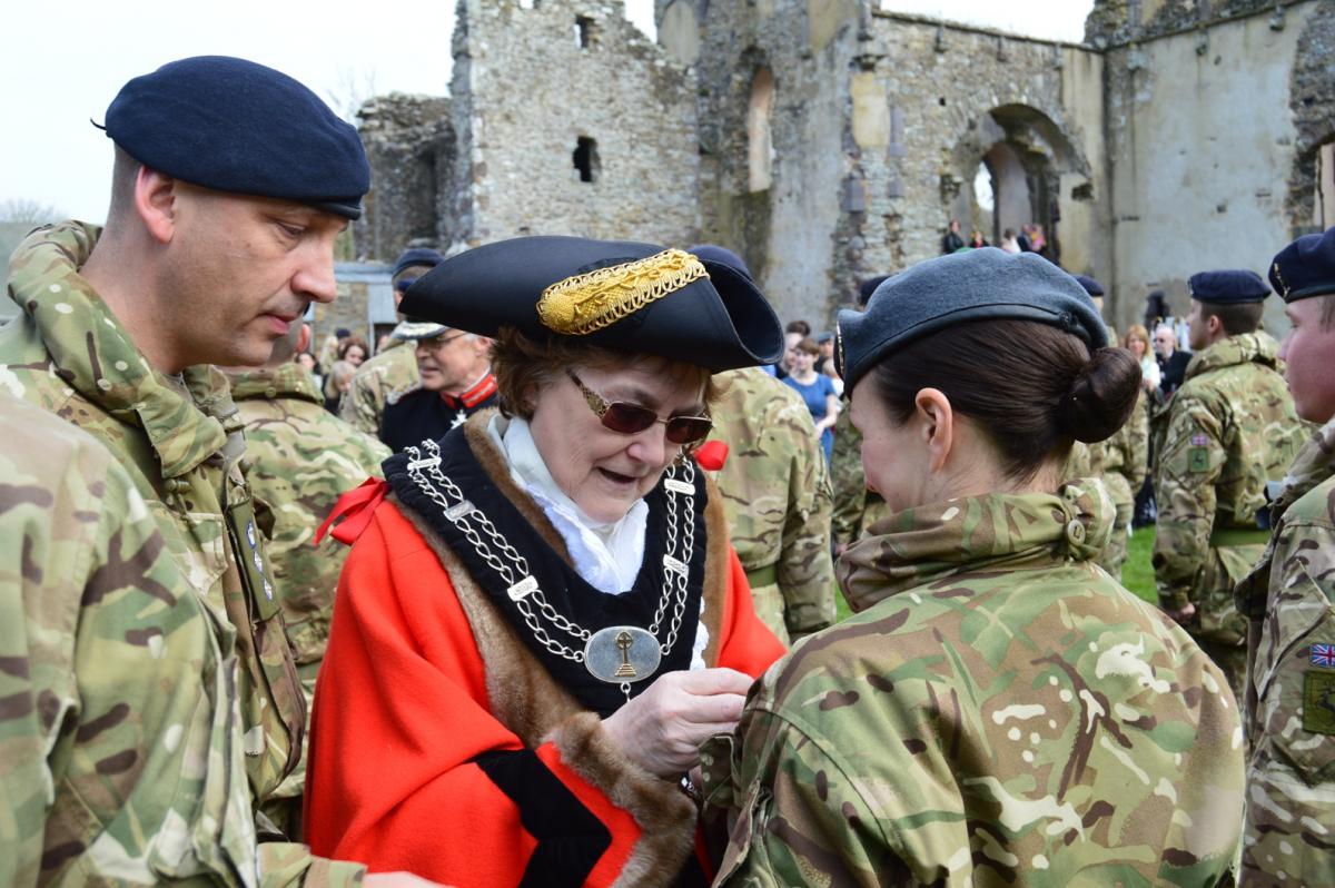 236 Signals Homecoming parade in St Davids. PICTURES: Ceri Coleman-Phillips/Western Telegraph