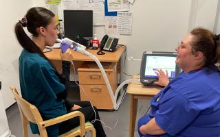 The new equipment means a regular respiratory clinic can be held