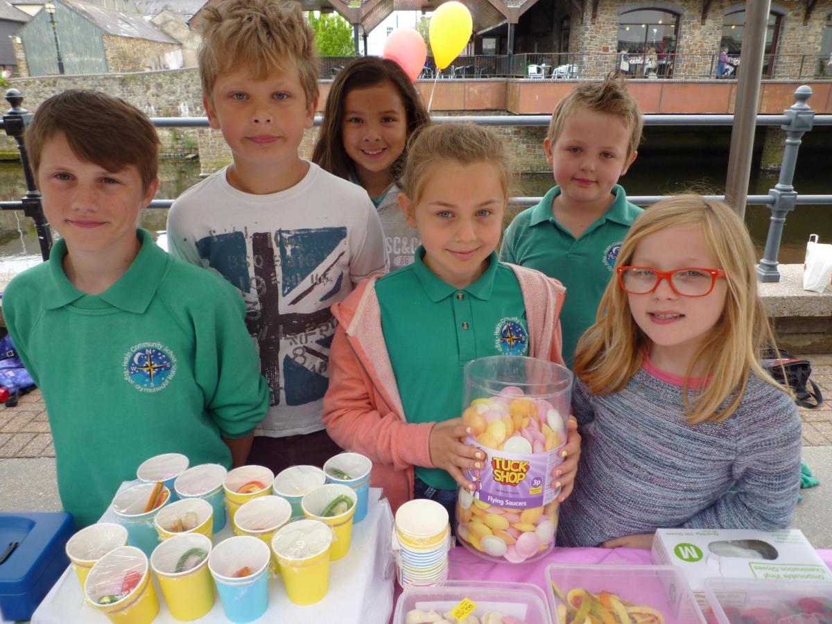Sweet treats were on offer from enterprising Hakin pupils.