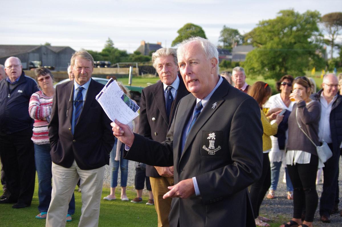Pembroke County Club Chairman Tony Scourfield at the presentations.
