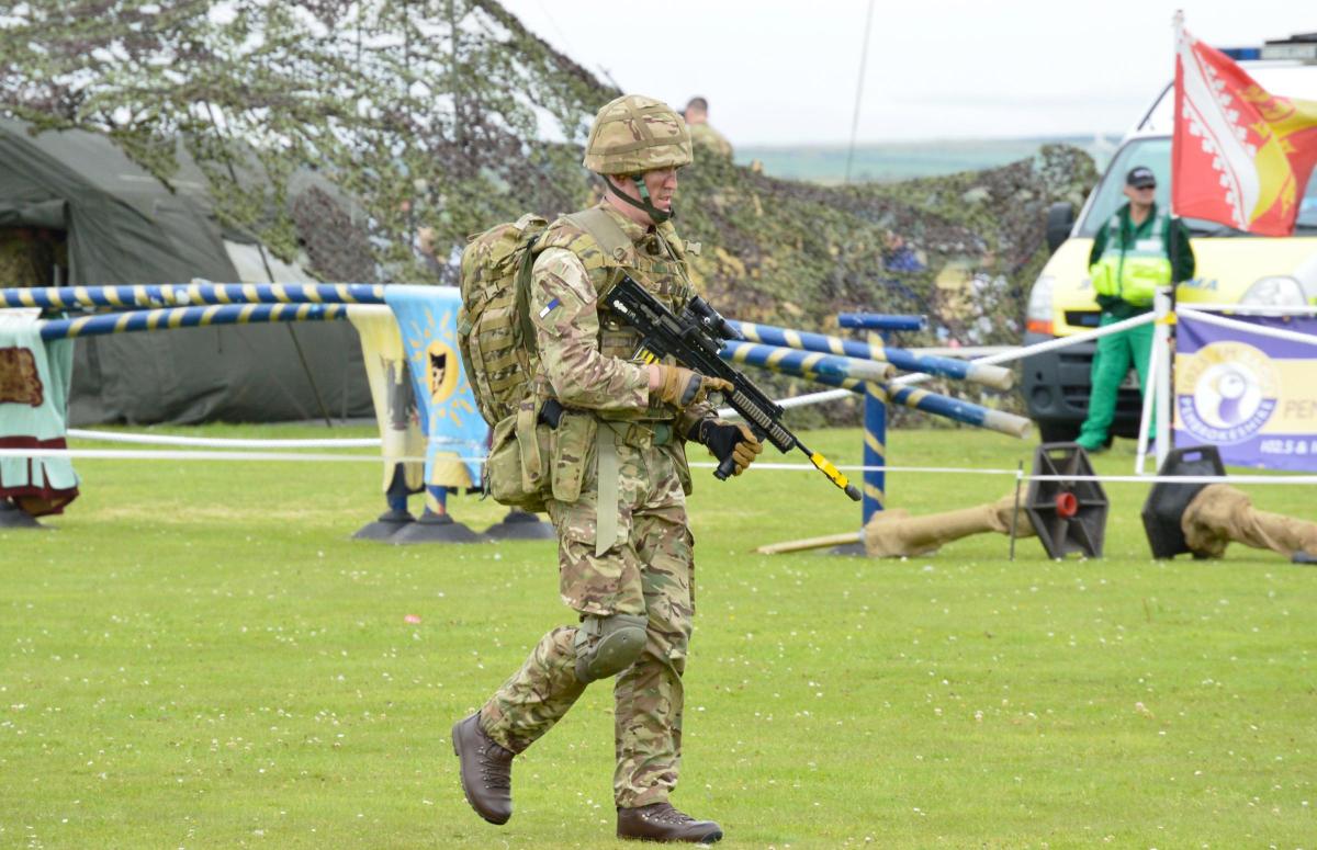 A member of the 226 Signal Squadron's Section Attack.