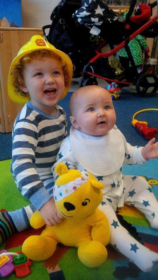 Brothers Archie and Billy at Neyland Parents and Toddler Group.