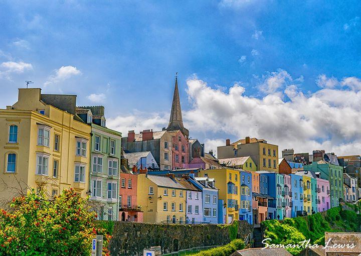 Colourful Tenby by Sam Lewis