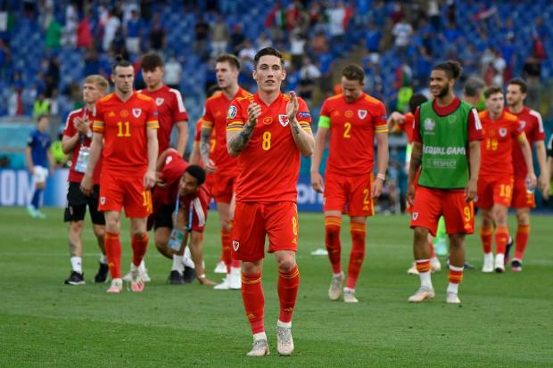 Wales have reached the knockout phase of Euro 2020 but fans are being urged not to travel overseas for games. Picture:Riccardo Antimiani,/AP