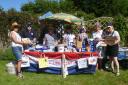 The event in the garden at Coombe Dingle raised £400