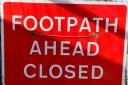 The footpath will be closed for around nine weeks