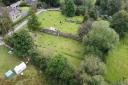 .A bird's eye view of the Whitland Abbey site