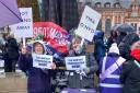 Ceredigion WASPI campaigners  demanding action on an earlier visit to London .