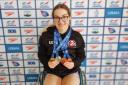 Lily Rice (pictured) won four medals in the para multi class category, including gold in the 200m Individual Medley.