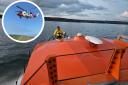 Tenby's lifeboats and the coastguard rescue helicopter were involved in the search.