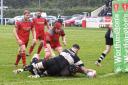 Pembroke RFC skipper Davies went over to secure the win.