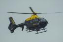 A police helicpoter spotted searching over Dinas Mountain was looking for a missing person.