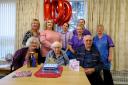 Ivy Skeate celebrated her 109th birthday on Wednesday, November 1. She is pictured with family and staff from Hillside Care Home.