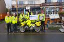 The Helm donated £450 to Blood Bikes Wales