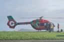 An air ambulance as well as police, two ambulance cars and a land ambulance were tasked to the scene this morning.