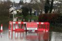 A flood alert is in place for the River Ritec on the outskirts of Tenby, which flooded extensively last month