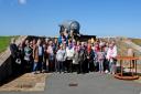Manorbier Twinning Association members and their French guests are pictured at Chapel Bay Fort, Angle. PICTURE: Bryan Turnbull