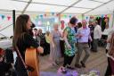 Celebrations at Geoff Evans' 80th birthday. PICTURE: Nick Pudsey, Pembrokeshire Video Productions.
