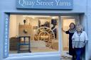 Clare (R) and Suzy (L) have opened Quay Street Yarns in Haverfordwest.