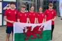 Five Pembrokeshire swimmers flew the flag for Wales at the recent National Counties Team Championship in Sheffield.