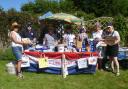 The event in the garden at Coombe Dingle raised £400