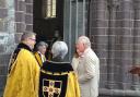 His Royal Highness The Prince of Wales attended a service for the centenary of the Church in Wales at the cathedral this morning