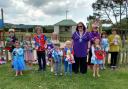Local children and their teddies enjoyed a royal Teddy Bear's Picnic to kick start the jubilee celebrations. Picture: Western Telegraph