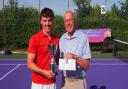 Mathieu Evans was crowned men's champion in the Pembrokeshire County Open tennis tournament