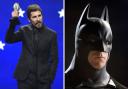Christian Bale is the most Googled Welsh celebrity in the world according to research. The Haverfordwest born actor is seen accepting an award (L: Picture: Chris Pizzello) and as Batman (R. Picture; Warner Bros)