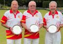 Ken Chadwick, Richard Jones and Ken Edwards won the  Senior Triples championship