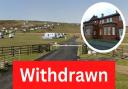 Plans to demolish and replace existing buildings at a Newgale campsite were withdrawn by the applicants today, February 1