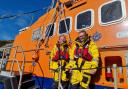 Amy and Jake Thompson became the first brother and sister crew members at  Fishguard lifeboat station to take to sea on the same rescue.