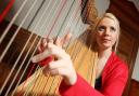 Harpist Claire Jones.