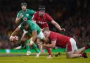 Rhys Carre in action for Wales against Ireland in the Six Nations