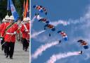 The RAF Falcons parachute display team and the Swansea Pipe Band will be amongst the attractions.