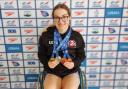 Lily Rice (pictured) won four medals in the para multi class category, including gold in the 200m Individual Medley.