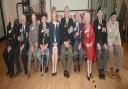 Duncan Hilling (third left) and Tony Bird (fourth right) were among Second World War veterans at a special event this week.
