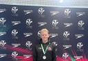Finley Bennett, who picked up a bronze medal at the Swim Wales Open Water Championships