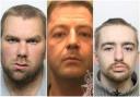 The mugshots of three of the west Wales criminals jailed in November.