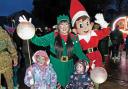 Sparkle the Elf and friend joined youngsters in the celebrations.