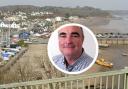 Saundersfoot councillor Chris Williams. Pictures: Google/Pembrokeshire County Council.