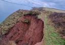 The path between St Brides and Musslewick has collapsed and diversions have been put in place.has