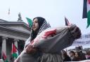 A mock funeral, similar to this one held in Dublin, will take place as part of a pro-Palestine demonstration tomorrow.