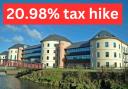 Council tax in Pembrokeshire could rise by nearly 21 per cent.