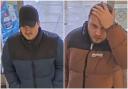 Police are appealing for information about these men over a reported theft from Boots in Haverfordwest.
