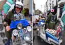 Colourful characters and gleaming machines at the Welsh National Scooter Rally in Tenby at the weekend.