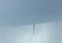 A twister was spotted in the sky above Pembrokeshire today (May 16).
